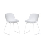 Set Of 2 Rocco Chairs - White - Rogey