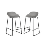 Set Of 2 Rocco Stools - Light Grey - Rogey