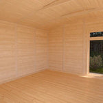 Sherwood Rufford 5m x 4m Insulated Garden Room - (UPVC Windows & Doors) - Oak - Rogey