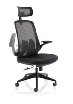 Sigma Executive Mesh Chair With Folding Arms - Rogey