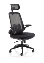 Sigma Executive Mesh Chair With Folding Arms - Rogey