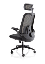 Sigma Executive Mesh Chair With Folding Arms - Rogey