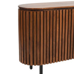 Slatted Mango Wood Large 2 Doors Sideboard - Rogey