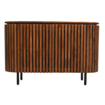 Slatted Mango Wood Large 2 Doors Sideboard - Rogey