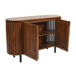 Slatted Mango Wood Large 2 Doors Sideboard - Rogey