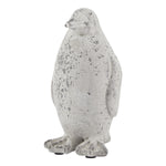 Small Grey Stone Effect Penguin Statue - Rogey