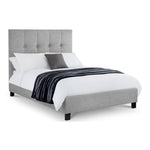 Sorrento High Headboard Bed 180Cm - Light Grey - Rogey