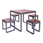 Spitalfields Square Acacia Wood 5 piece Furniture Set - Rogey