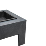 Square Fire Pit & Square Console Granite H40Cm W58Cm - Rogey