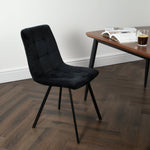 Squared Black Dining Chair (set of 2) - Rogey