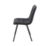 Squared Black Dining Chair (set of 2) - Rogey