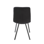 Squared Black Dining Chair (set of 2) - Rogey