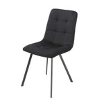 Squared Black Dining Chair (set of 2) - Rogey