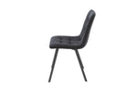 Squared Black Dining Chair (set of 2) - Rogey