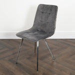 Squared Grey Dining Chair (set of 2) - Rogey