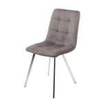 Squared Grey Dining Chair (set of 2) - Rogey