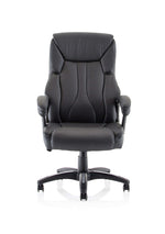 Stratford High Back Executive Black Leather Office Chair with Arms - Rogey