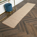 Striped Wool & Jute Runner Rug (60 x 230cm) - Rogey