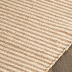 Striped Wool & Jute Runner Rug (60 x 230cm) - Rogey