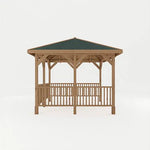 Sutton 3m x 3m Gazebo With Framed Rails - Rogey