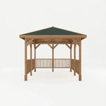 Sutton 3m x 3m Gazebo With Framed Rails - Rogey