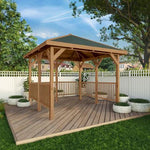 Sutton 3m x 3m Gazebo With Framed Rails - Rogey