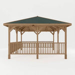 Sutton 4m x 3m Gazebo With Framed Rails - Rogey