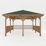 Sutton 4m x 3m Gazebo With Framed Rails - Rogey