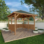 Thorpe 3m x 3m Gazebo With Vertical Rails - Rogey