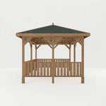 Thorpe 3m x 4m Gazebo With Vertical Rails - Rogey