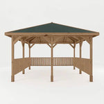 Thorpe 4m x 4m Gazebo With Vertical Rails - Rogey