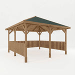 Thorpe 4m x 4m Gazebo With Vertical Rails - Rogey