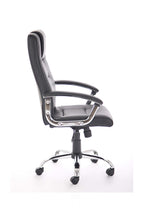 Thrift High Back Executive Black Leather Office Chair with Arms - Rogey