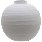 Tiber Matt White Ceramic Vase - Rogey