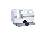 Tourer Caravan Bed - Vapor Grey And White - Rogey