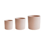 Valetta Blush Terrazzo Planter Set of 3 - Rogey