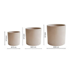 Valetta Caramel Terrazzo Planter Set of 3 - Rogey