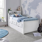 Veera White Guest Bed Single - Rogey