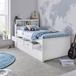 Veera White Guest Bed Single - Rogey