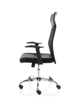 Vegalite High Mesh Back Black Executive Office Chair with Arms - Rogey