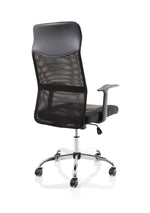 Vegalite High Mesh Back Black Executive Office Chair with Arms - Rogey