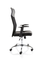 Vegalite High Mesh Back Black Executive Office Chair with Arms - Rogey