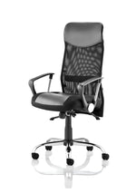 Vegas High Back Black Executive Office Chair with Arms - Rogey