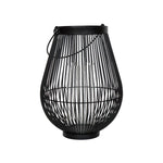 Venere Lantern with Glass Insert Black H34cm W26cm - Rogey