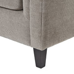 Vesper Taupe Cushion Back Three Seater Sofa - Rogey