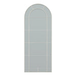 White Large Arched Window Mirror - Rogey