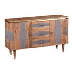 Wilton Acacia Wood 2 Doors 3 Drawers Sideboard - Rogey