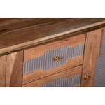 Wilton Acacia Wood 2 Doors 3 Drawers Sideboard - Rogey