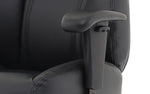 Winsor Medium Back Executive Black Leather Office Chair with Arms - Rogey