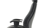 Winsor Medium Back Executive Black Leather Office Chair with Arms - Rogey